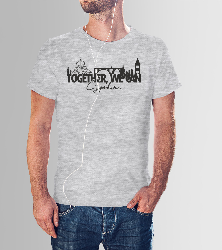 Together We Can Spokane Landmarks Collaboration T-Shirt
