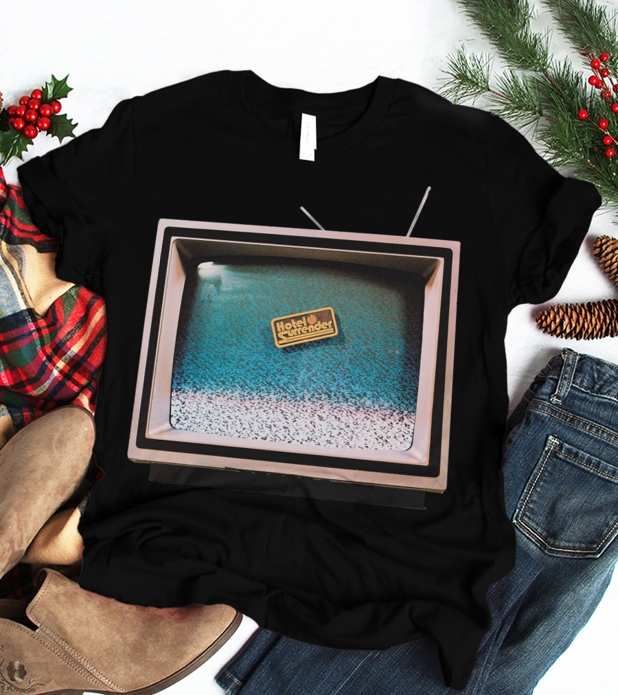 Hotel Surrender TV Static Retro Television T-Shirt