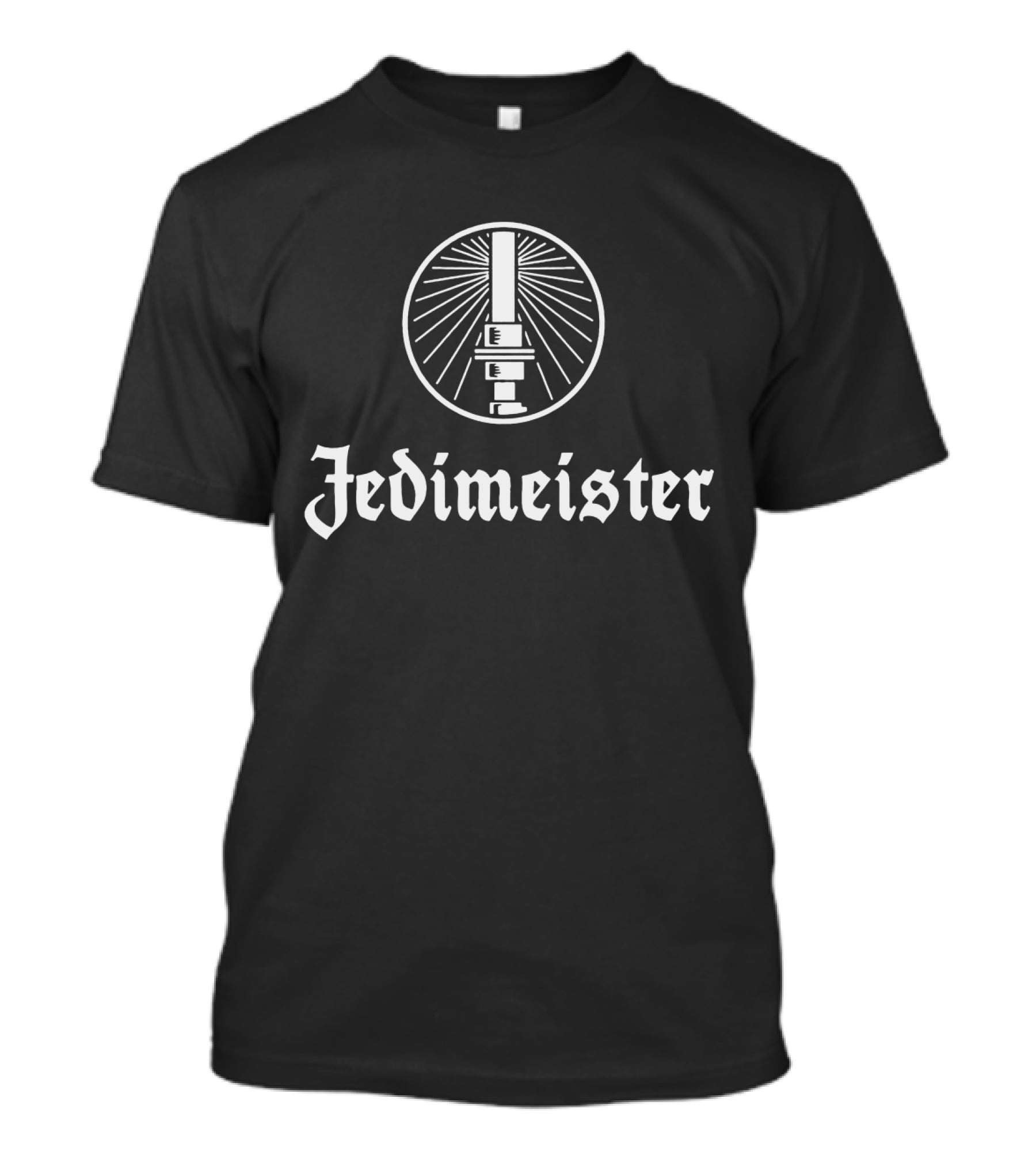 Star Wars Jedimeister Lightsaber Icon With Rays T-Shirt