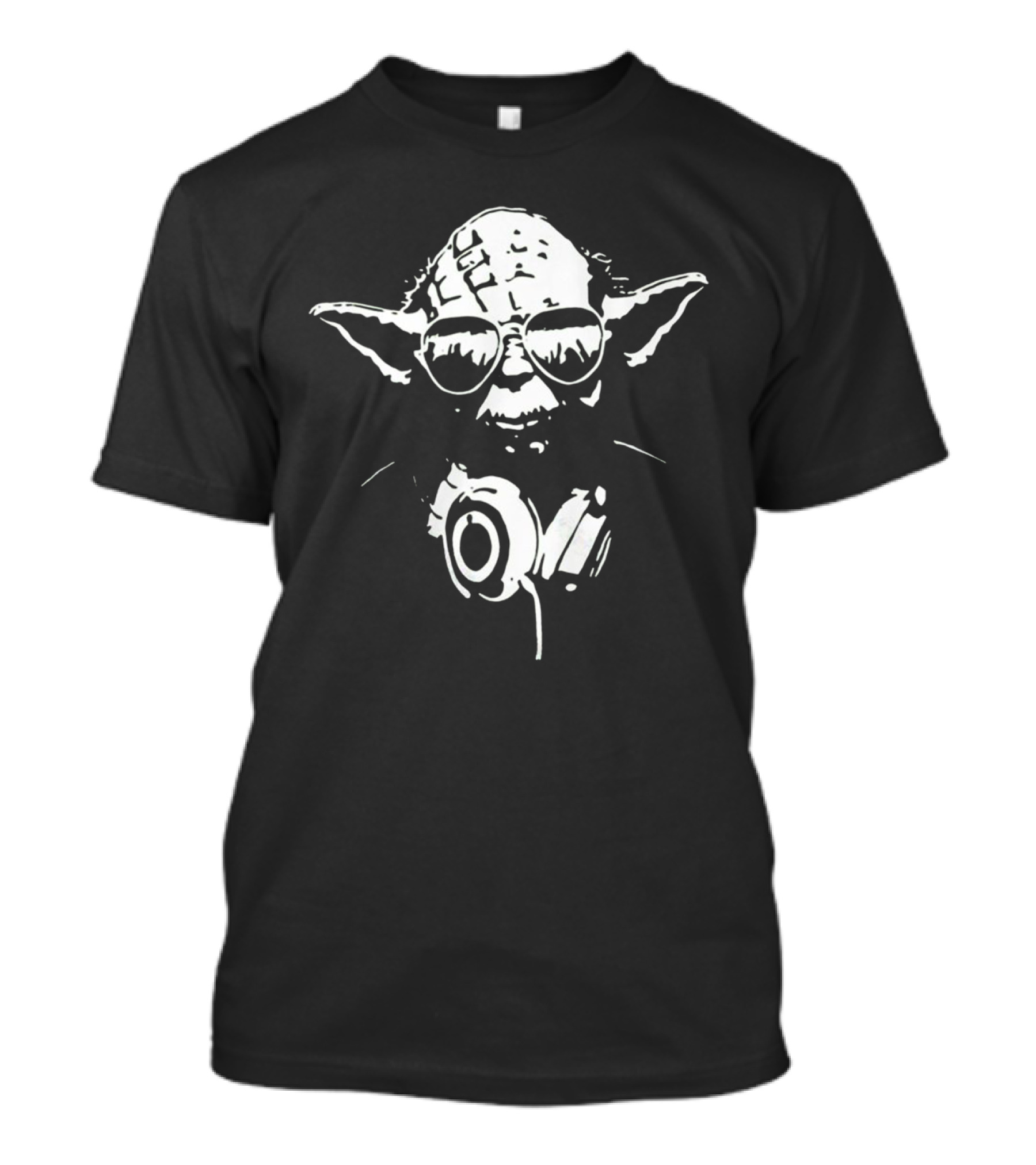 Yoda Star Wars Jedi Master Dj Headphones Sunglasses T-Shirt