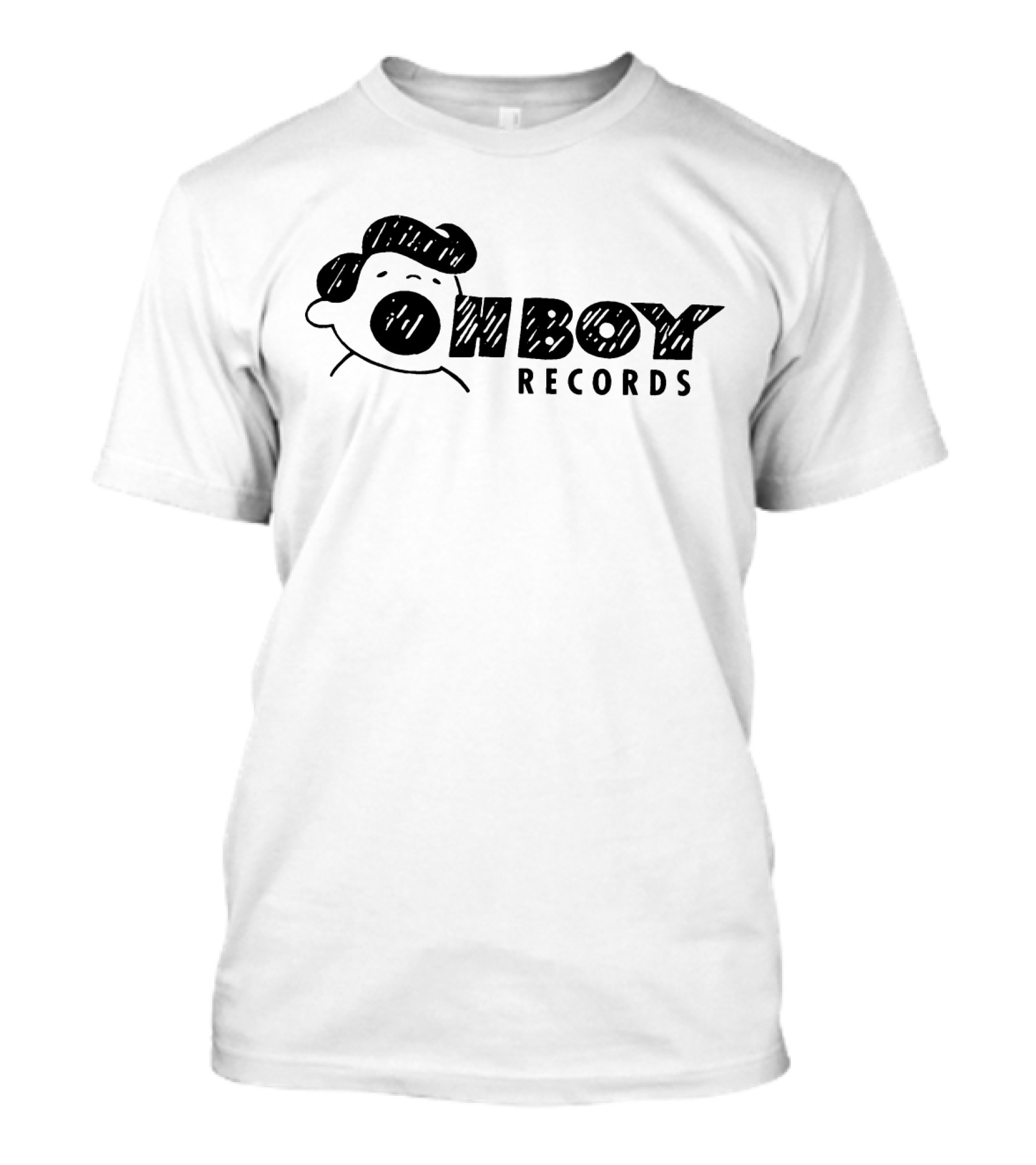 Oh Boy Records Cartoon Character Sketch T-Shirt