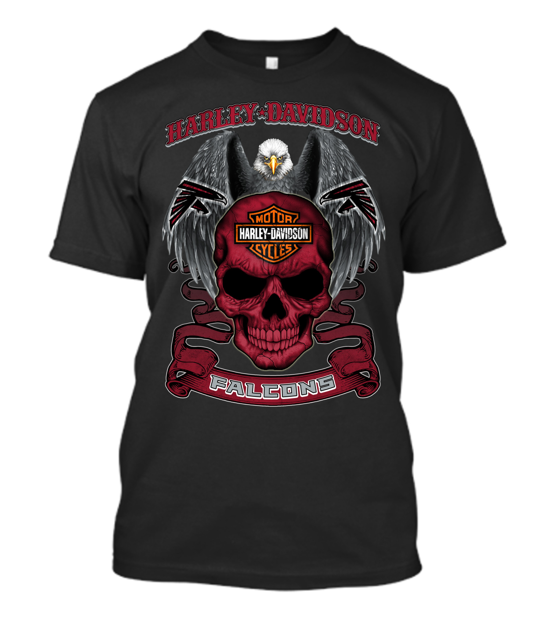 Harley Davidson Motor Cycles Eagles Falcons Atlanta Dvt-Nfl M1Htn T-Shirt