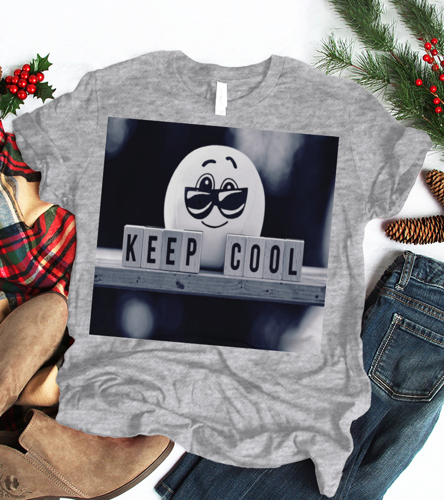 Keep Cool Emoji With Sunglasses T-Shirt