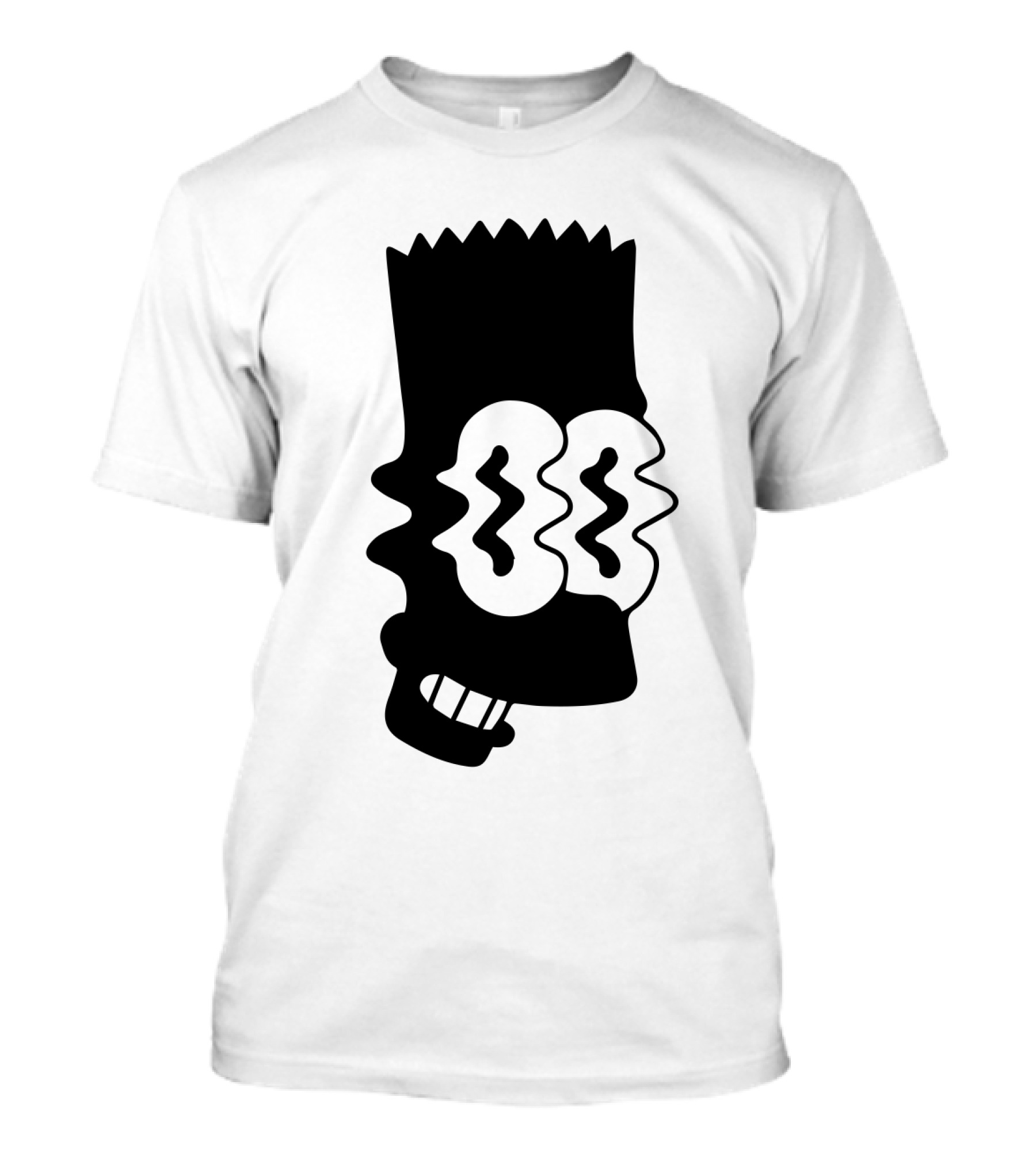 The Simpson Bart Face Wavy Eyes T-Shirt