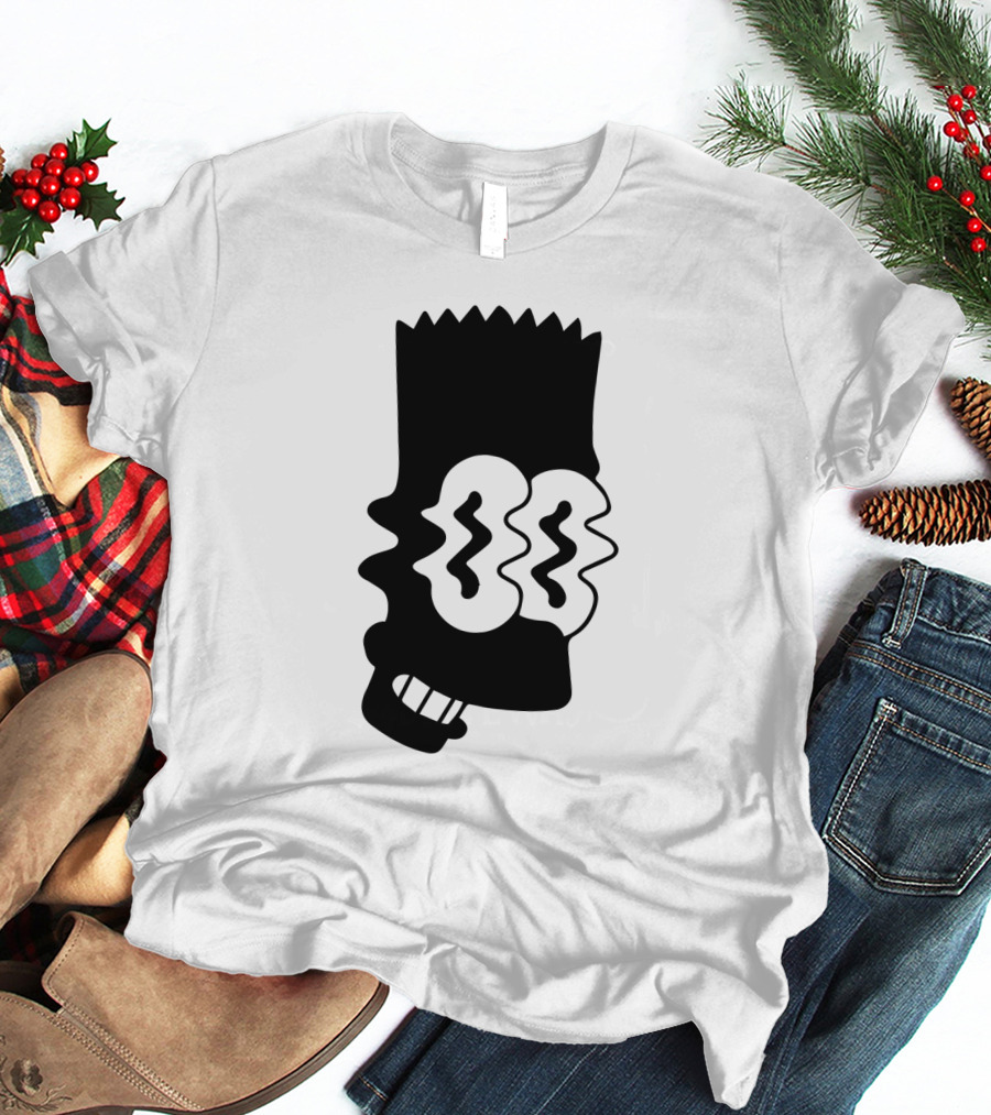 The Simpson Bart Face Wavy Eyes T-Shirt