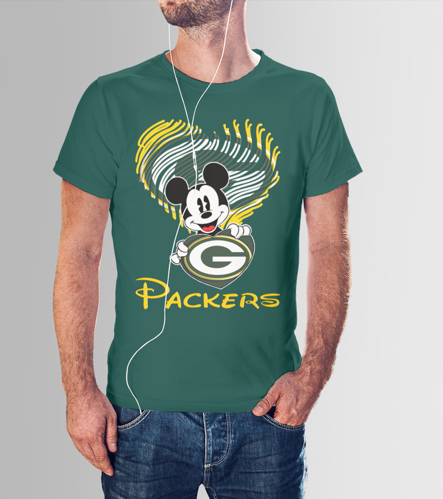 Packers Heart With Character T-Shirt