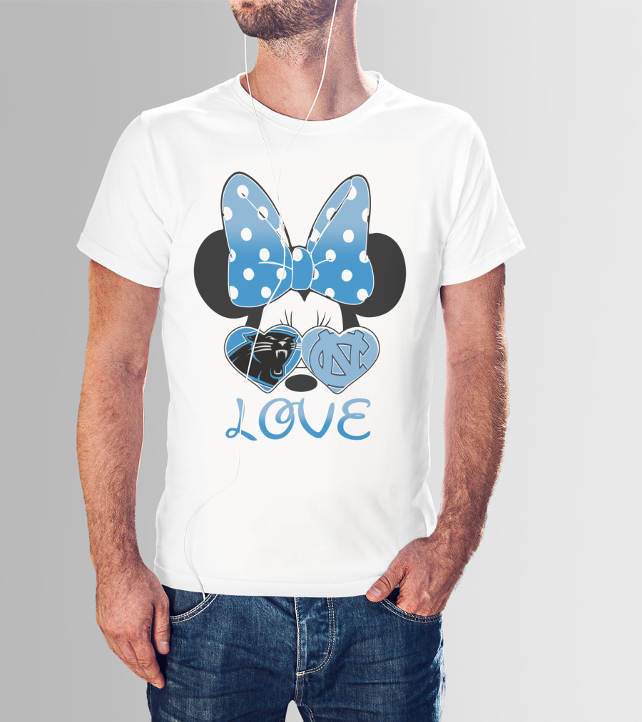 Minnie Carolina Panthers Unc Love T-Shirt