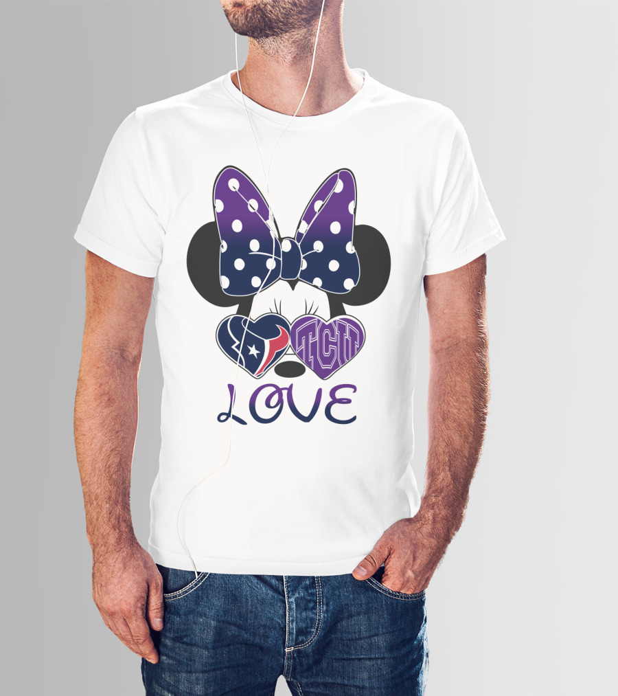 Minnie Love Texans Tcu T-Shirt