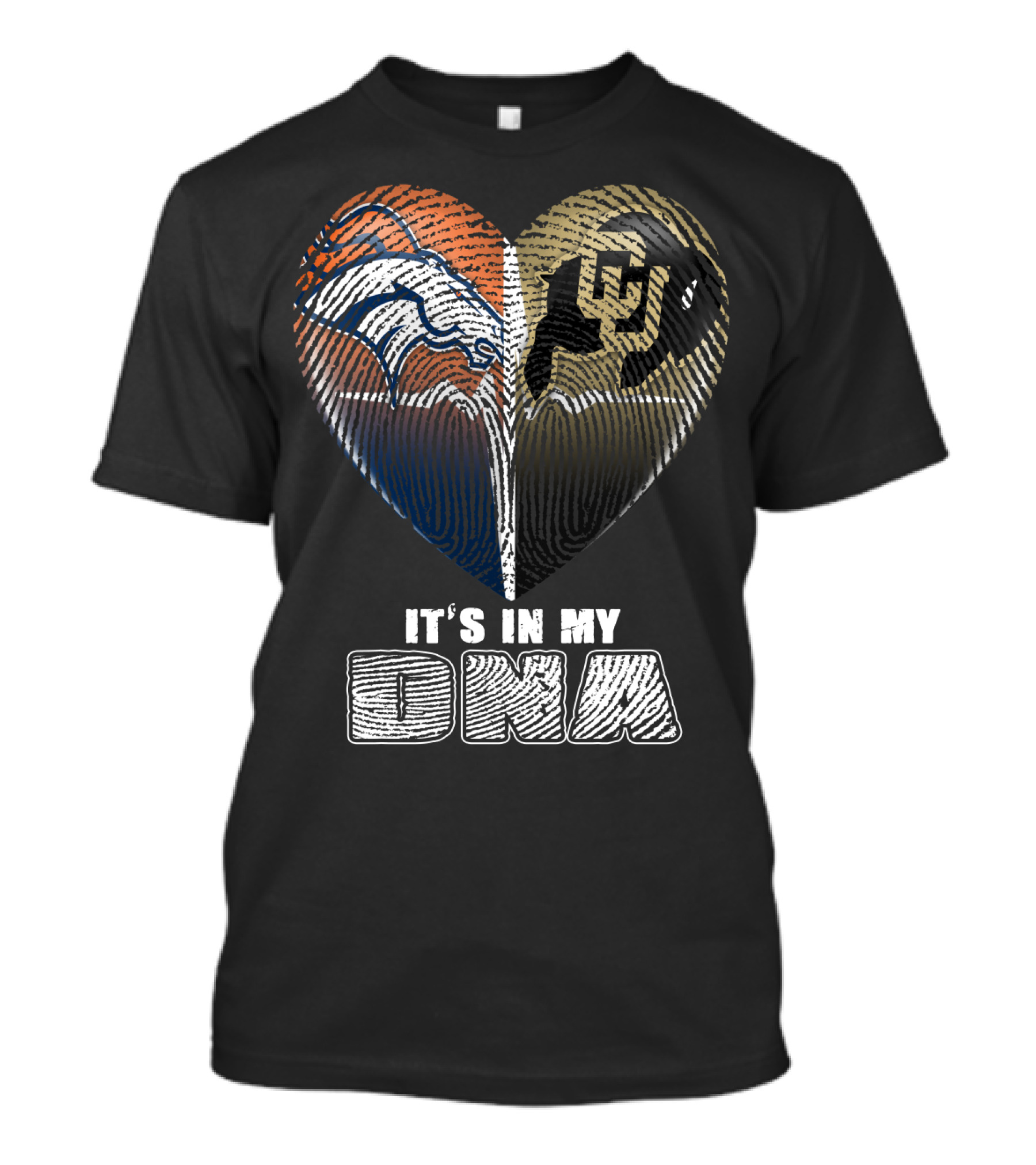 Denver Broncos And Colorado Buffaloes It's In My Dna T-Shirt