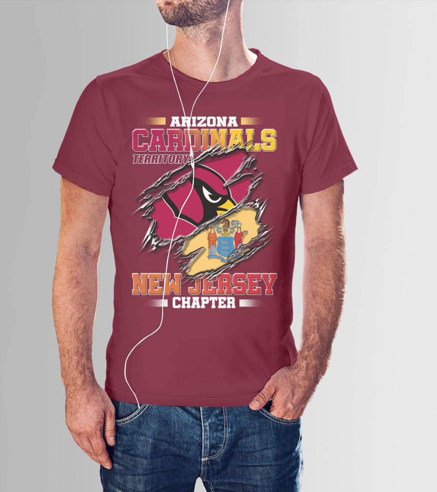 Arizona Cardinals Territory New Jersey Chapter T-Shirt