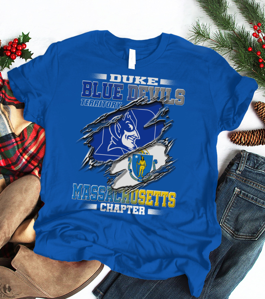 DUKE BLUE DEVILS TERRITORY MASSACHUSETTS CHAPTER T-Shirt