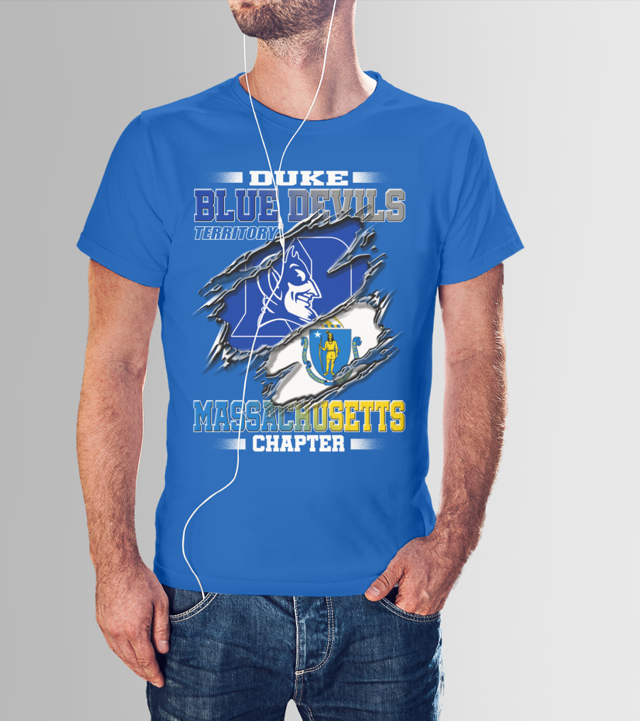 DUKE BLUE DEVILS TERRITORY MASSACHUSETTS CHAPTER T-Shirt
