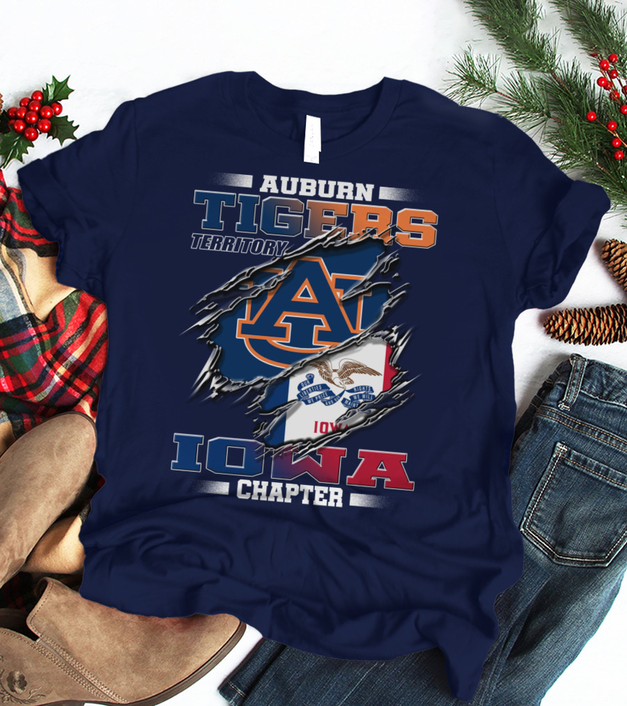 Auburn Tigers Territory Iowa Chapter T-Shirt