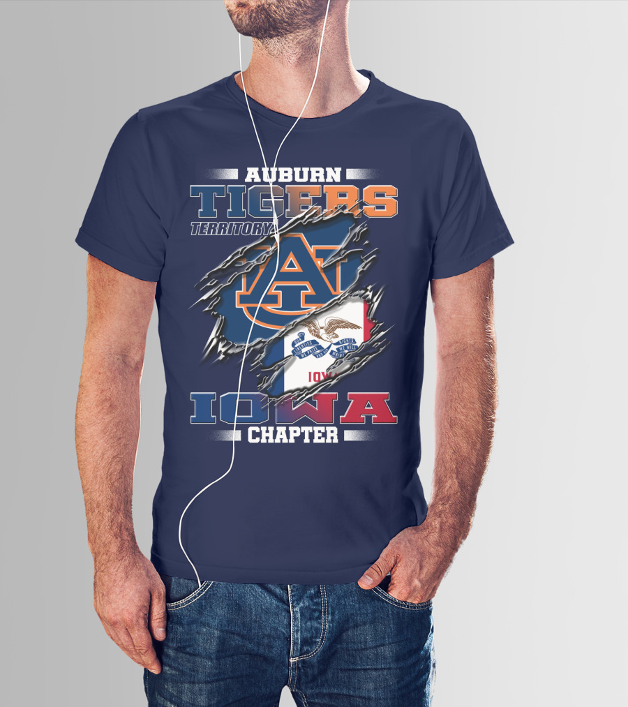 Auburn Tigers Territory Iowa Chapter T-Shirt