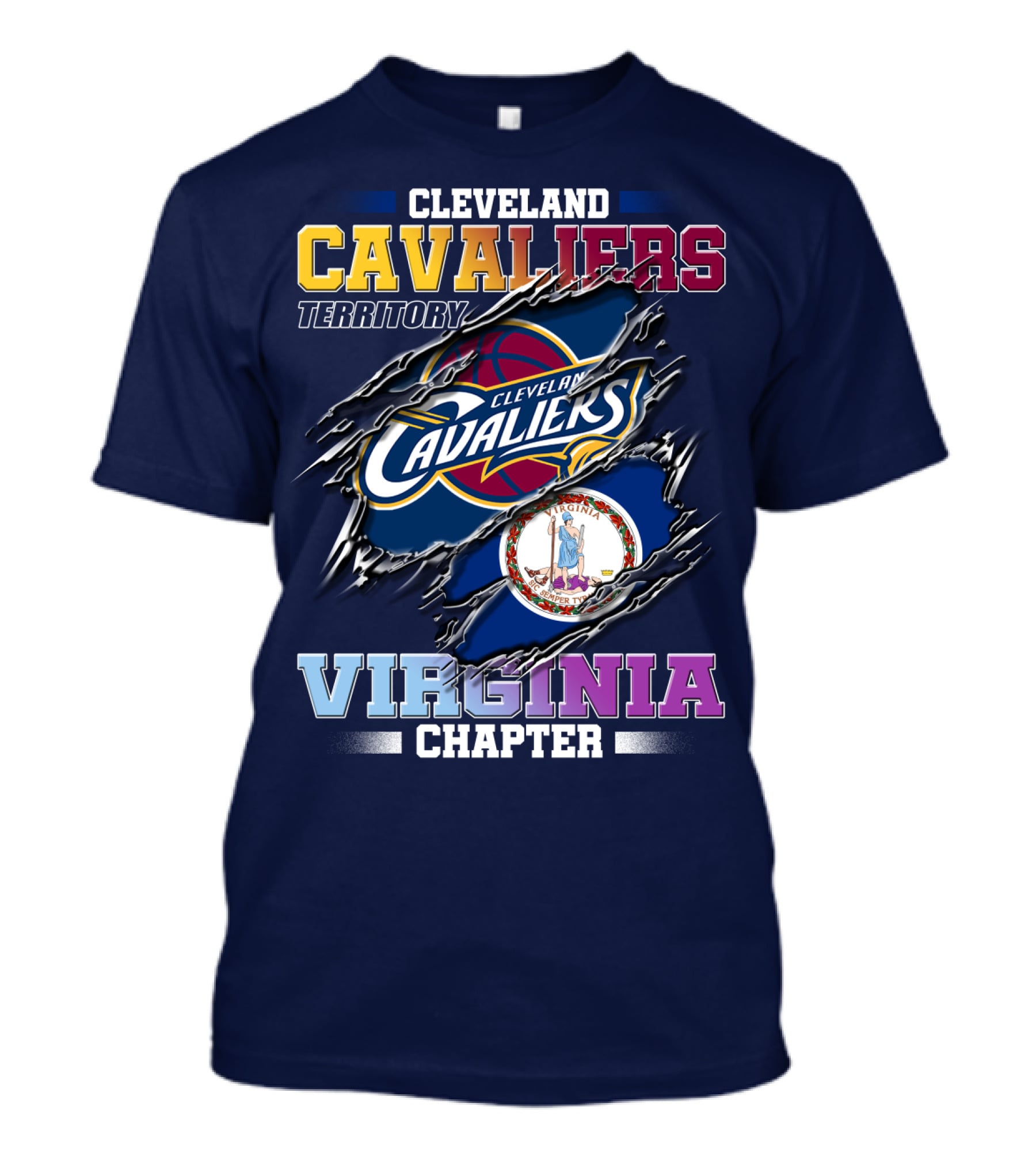 Cleveland Cavaliers Territory Virginia Chapter T-Shirt