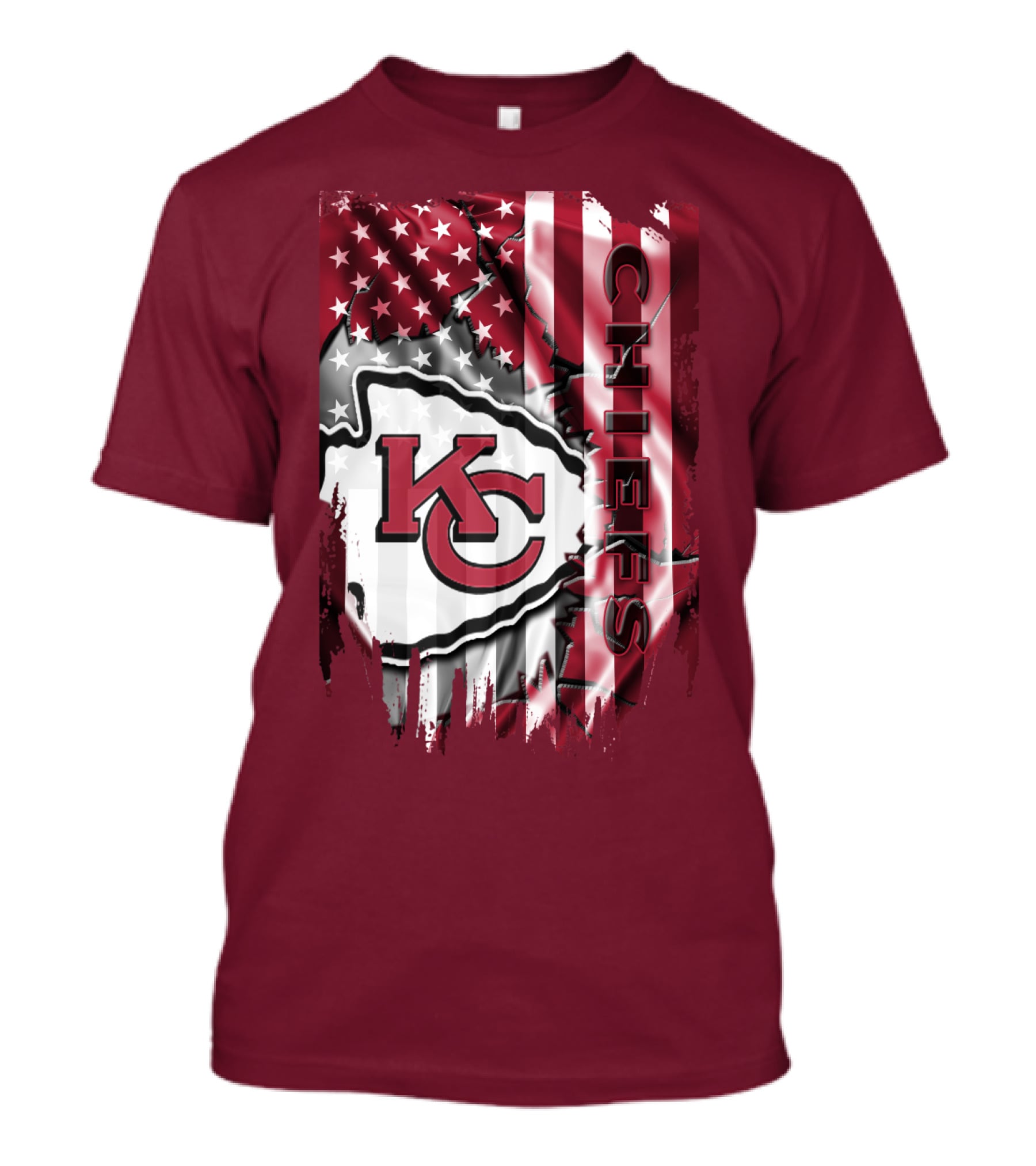 Kc Chiefs American Flag T-Shirt