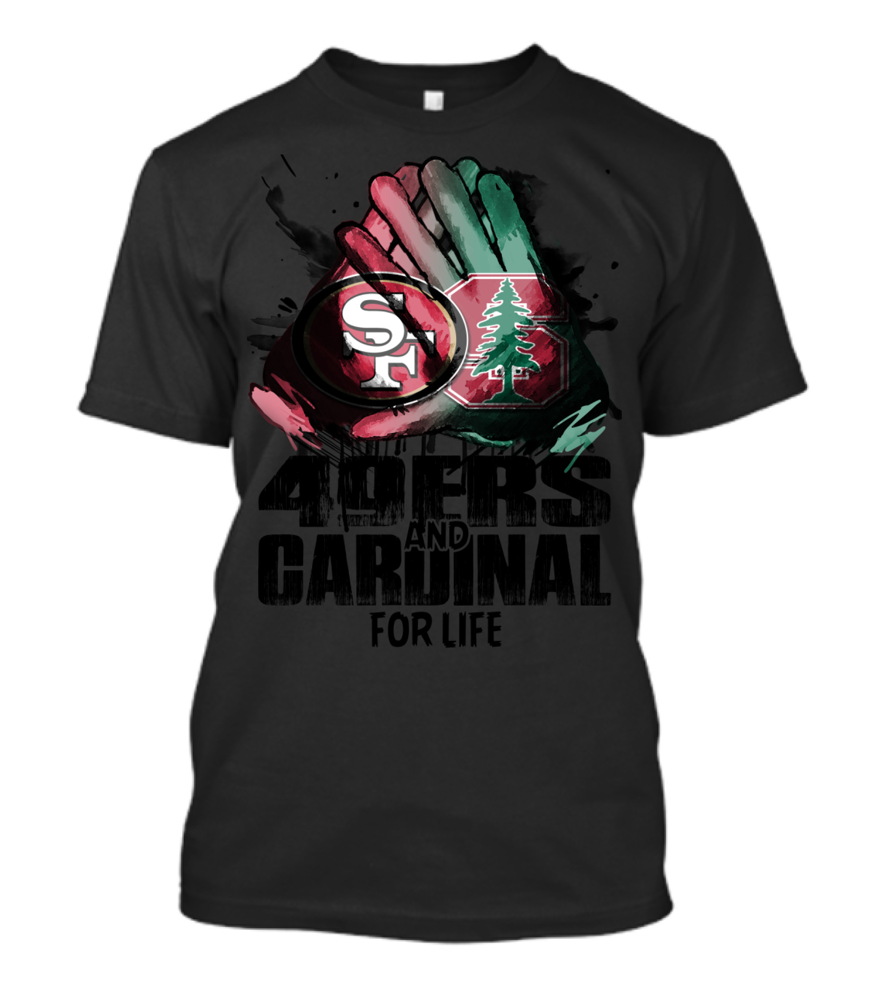 49ers And Cardinal For Life T-Shirt