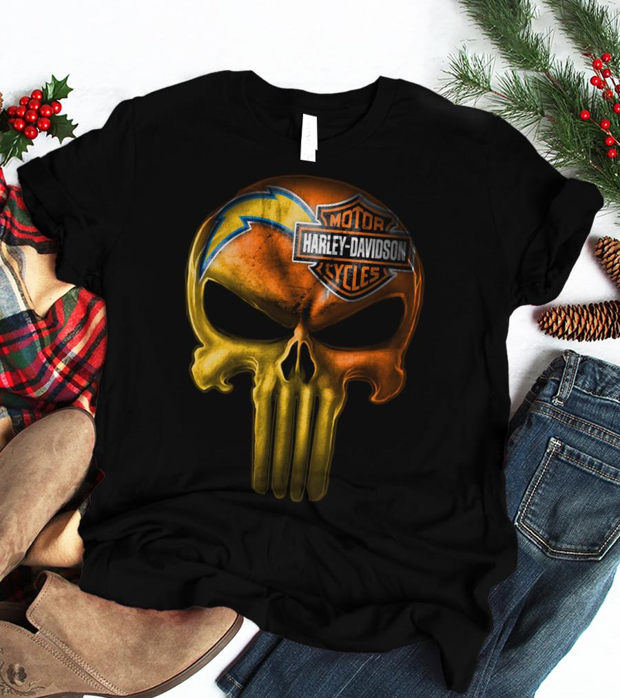 Harley Davidson Punisher Skull Chargers T-Shirt
