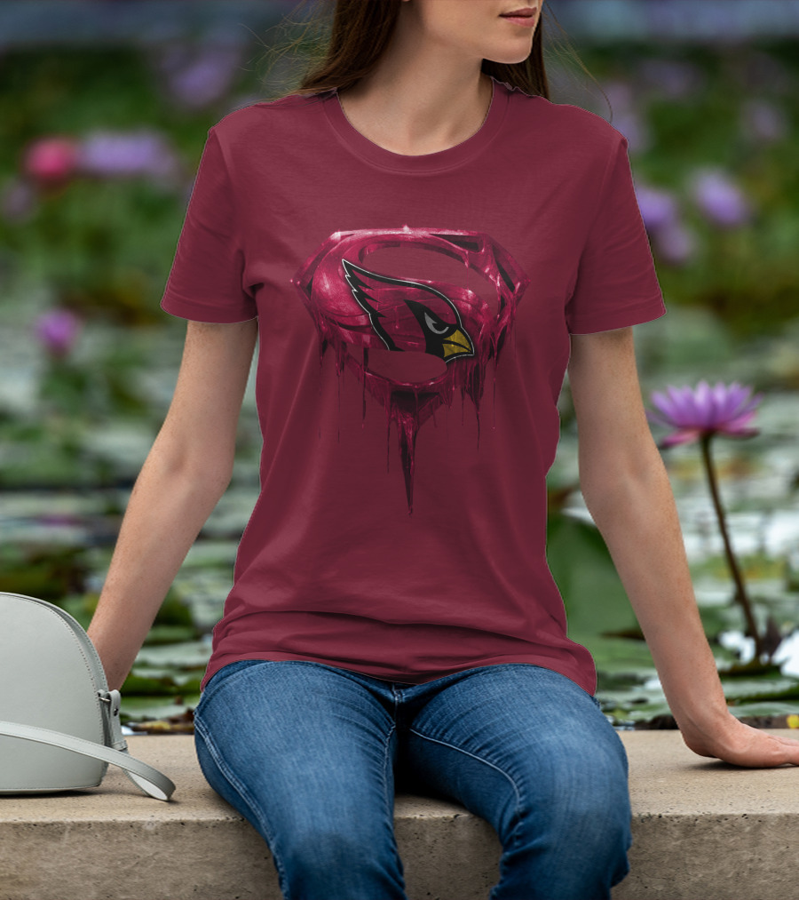 Arizona Cardinals Dripping Superman T-Shirt