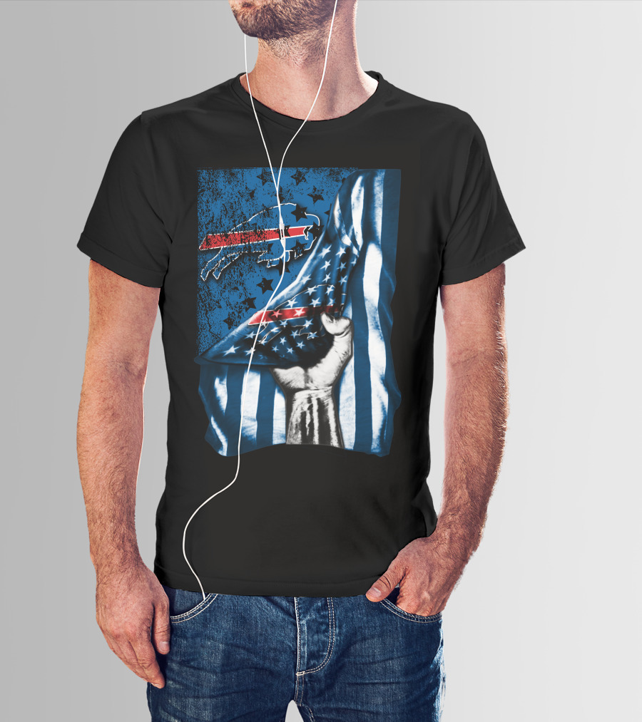 Patriotic Buffalo Bills Flag T-Shirt