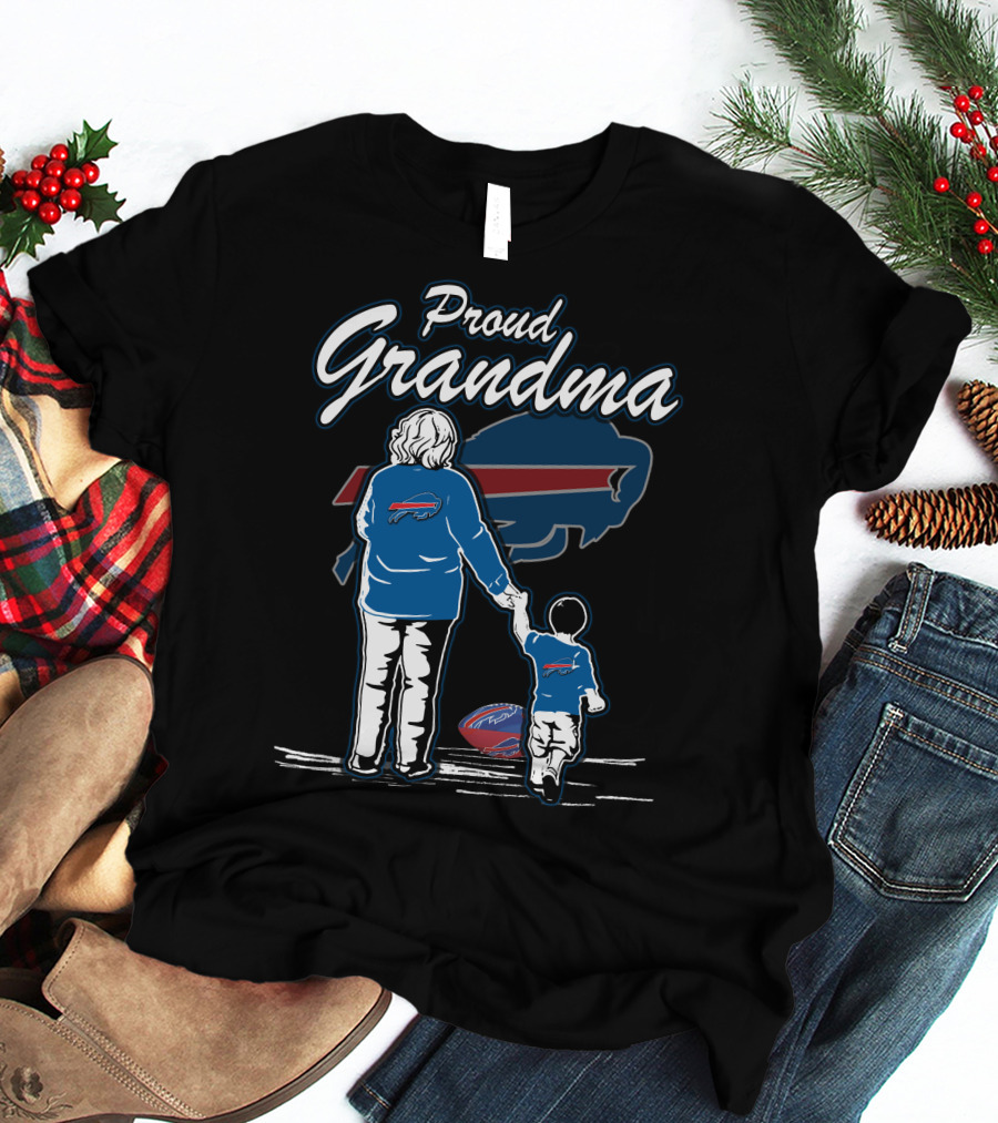 Proud Grandma Buffalo Bills Family Football Fandom T-Shirt