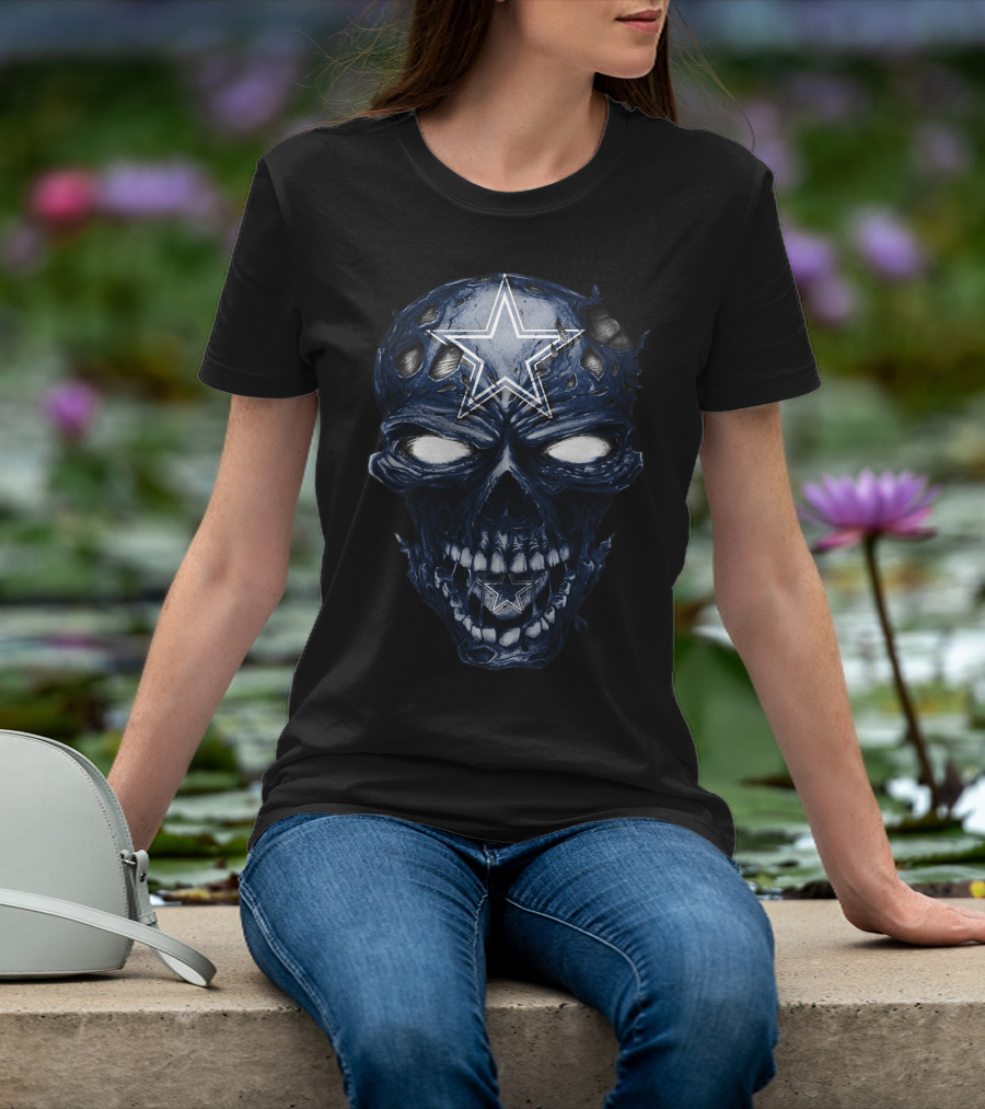 Skull V2 Dallas Cowboys Star Logo Zombie T-Shirt