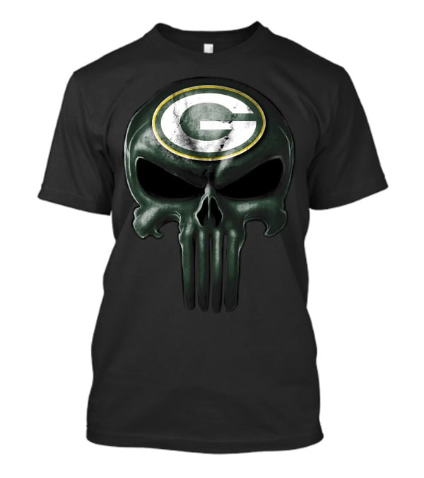 Skull Green Bay Packers T-Shirt