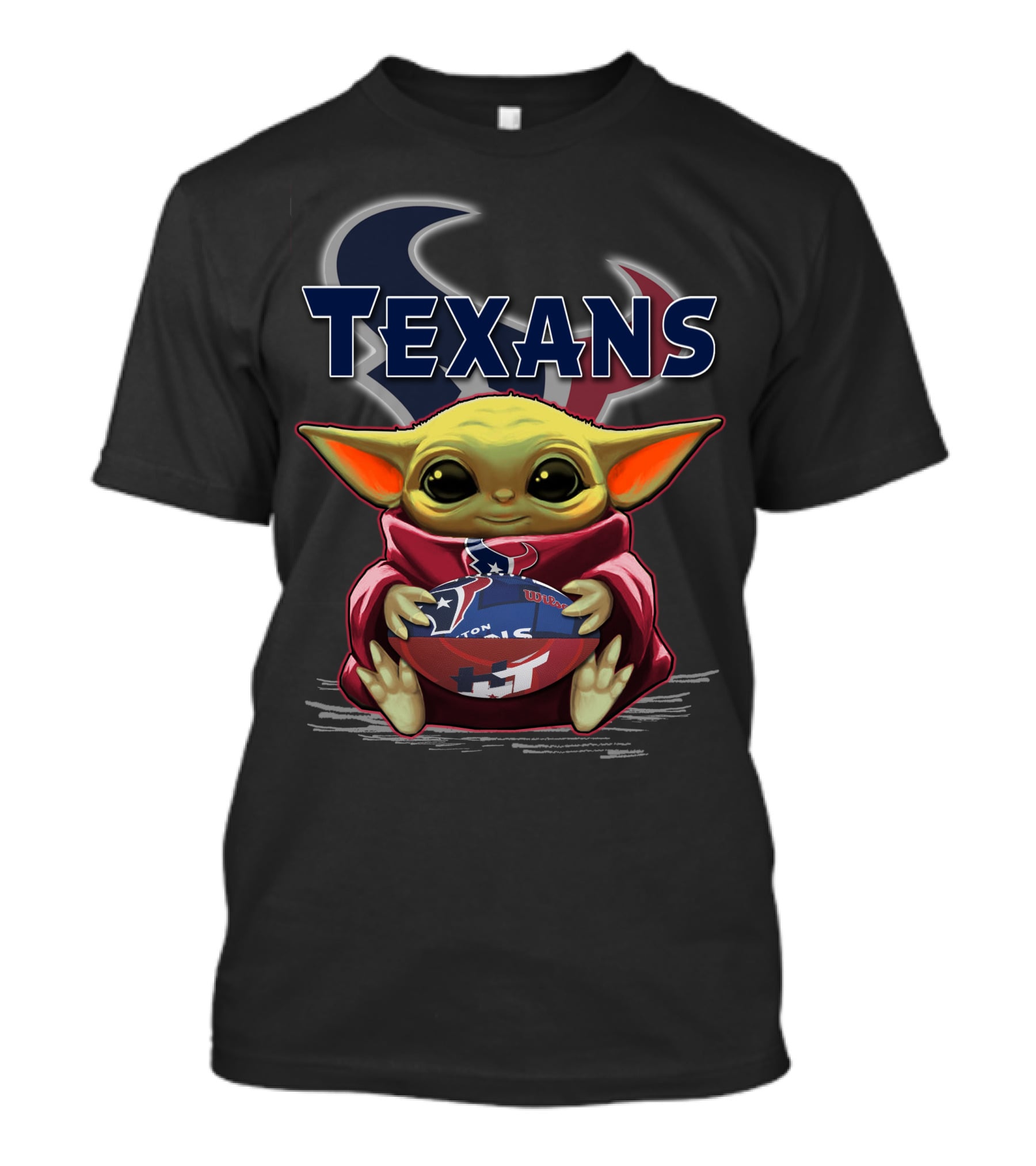 Texans Yoda Star Wars Football Fan T-Shirt