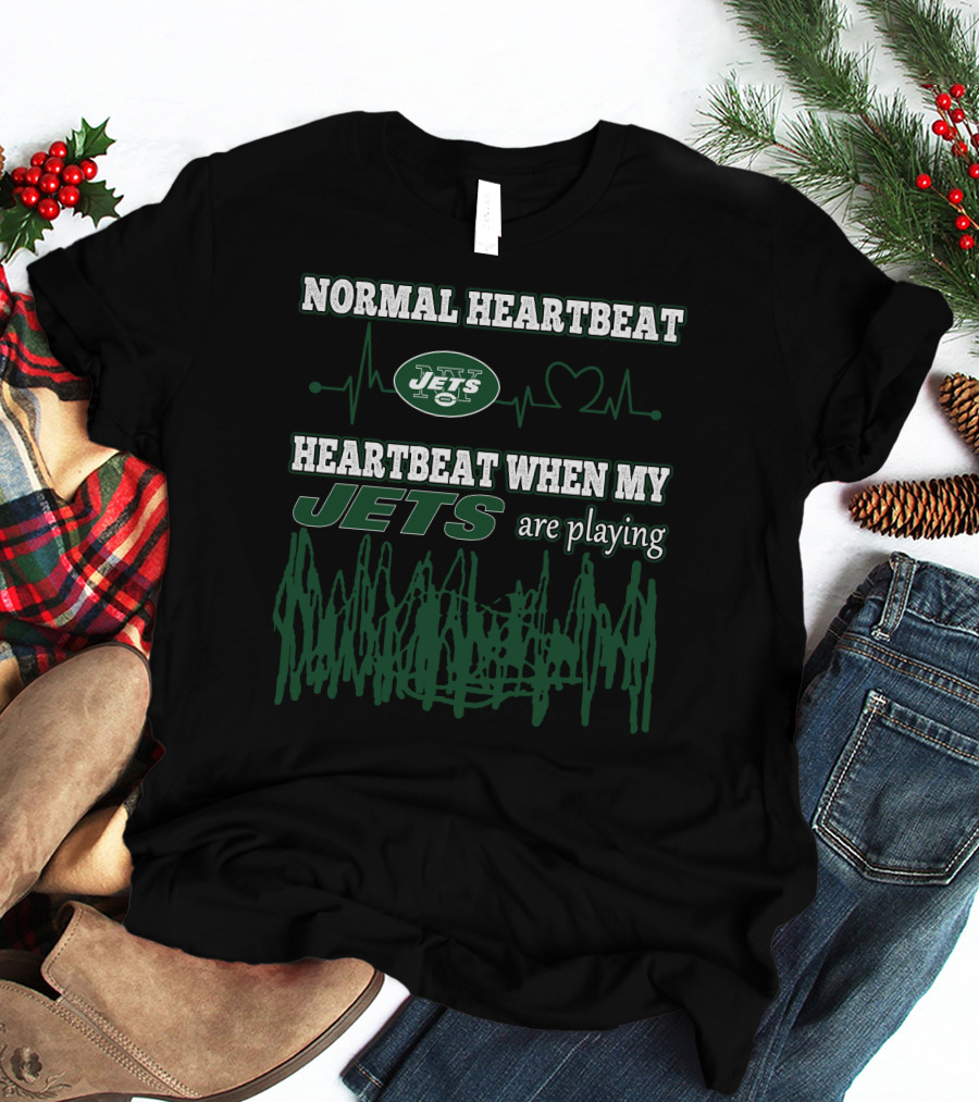 Normal Heartbeat Jets Heartbeat When My Jets Are Playing T-Shirt