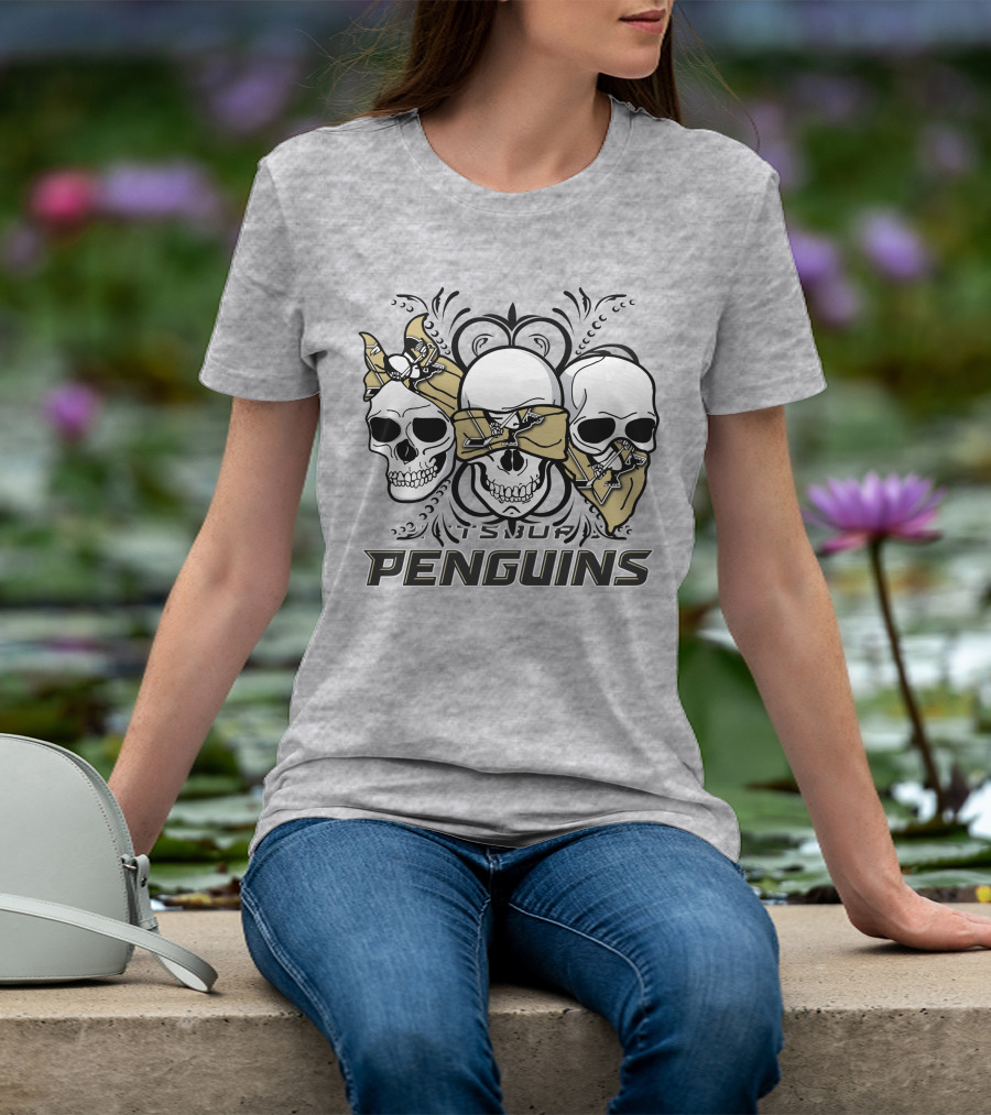 3 Skull Pittsburgh Penguins TSUF T-Shirt
