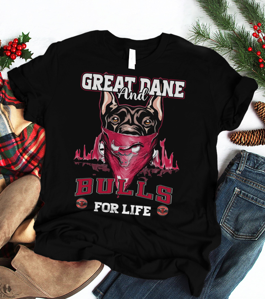 Great Dane And Bulls For Life T-Shirt