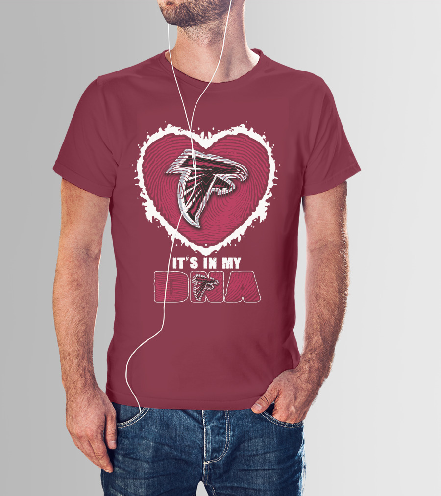 Atlanta Falcons Heart It's In My Dna T-Shirt