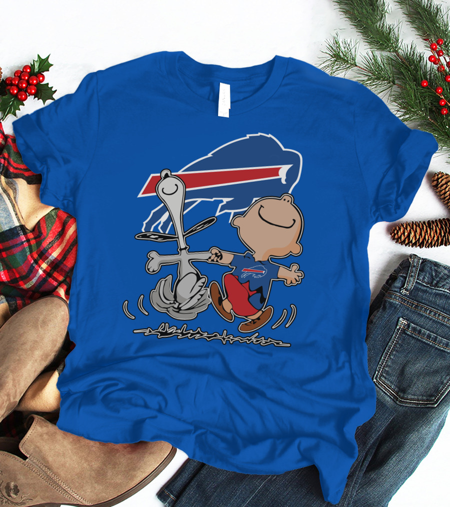 Buffalo Bills Peanuts Dancing Snoopy T-Shirt