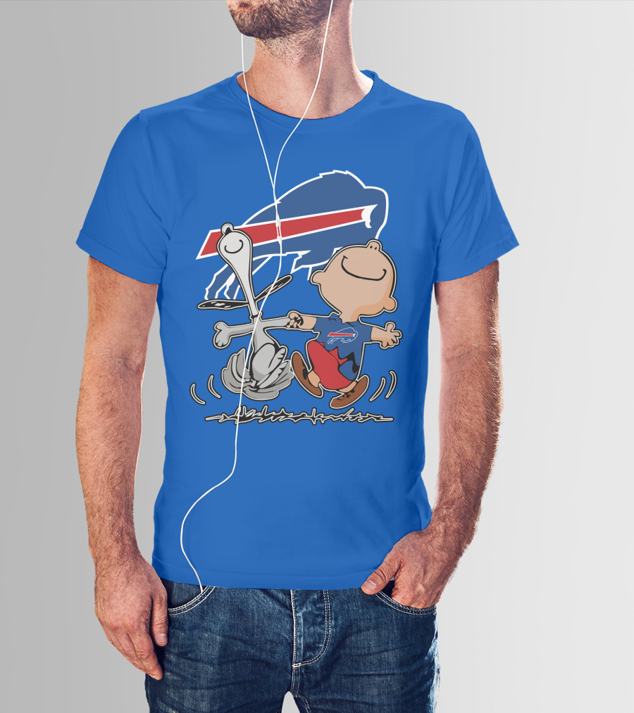 Buffalo Bills Peanuts Dancing Snoopy T-Shirt