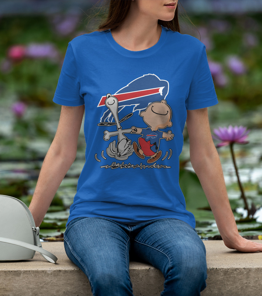 Buffalo Bills Peanuts Dancing Snoopy T-Shirt