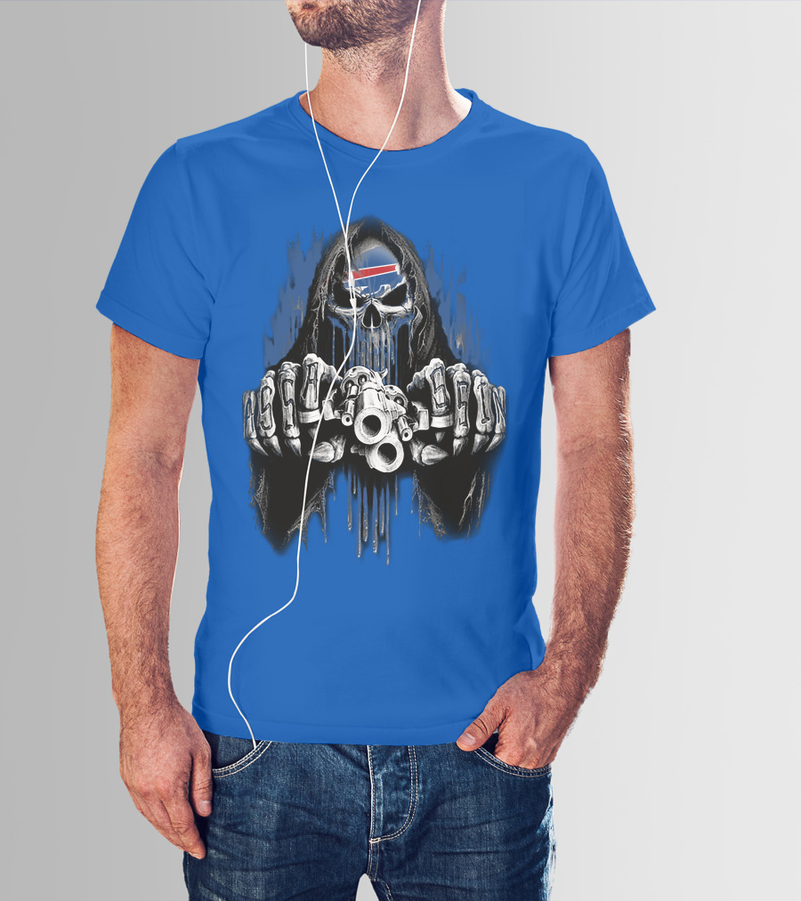 Buffalo Bills Mafia Grim Reaper Gunslinger T-Shirt