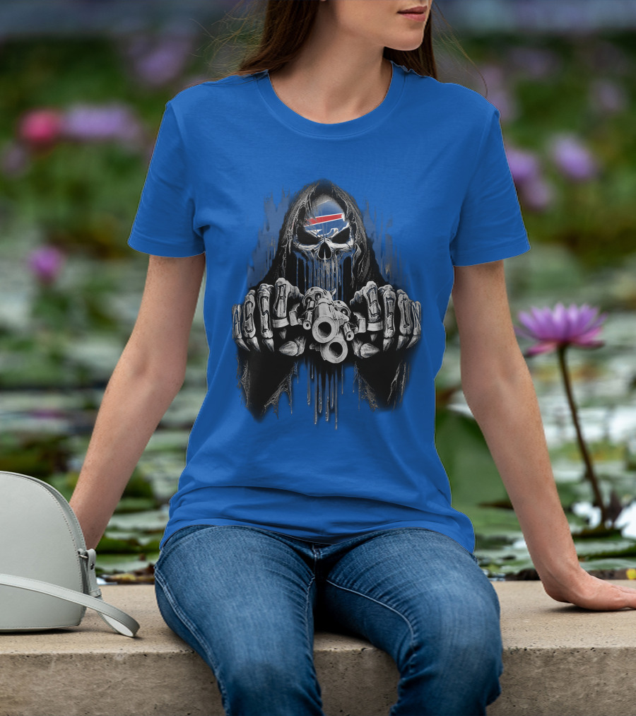 Buffalo Bills Mafia Grim Reaper Gunslinger T-Shirt