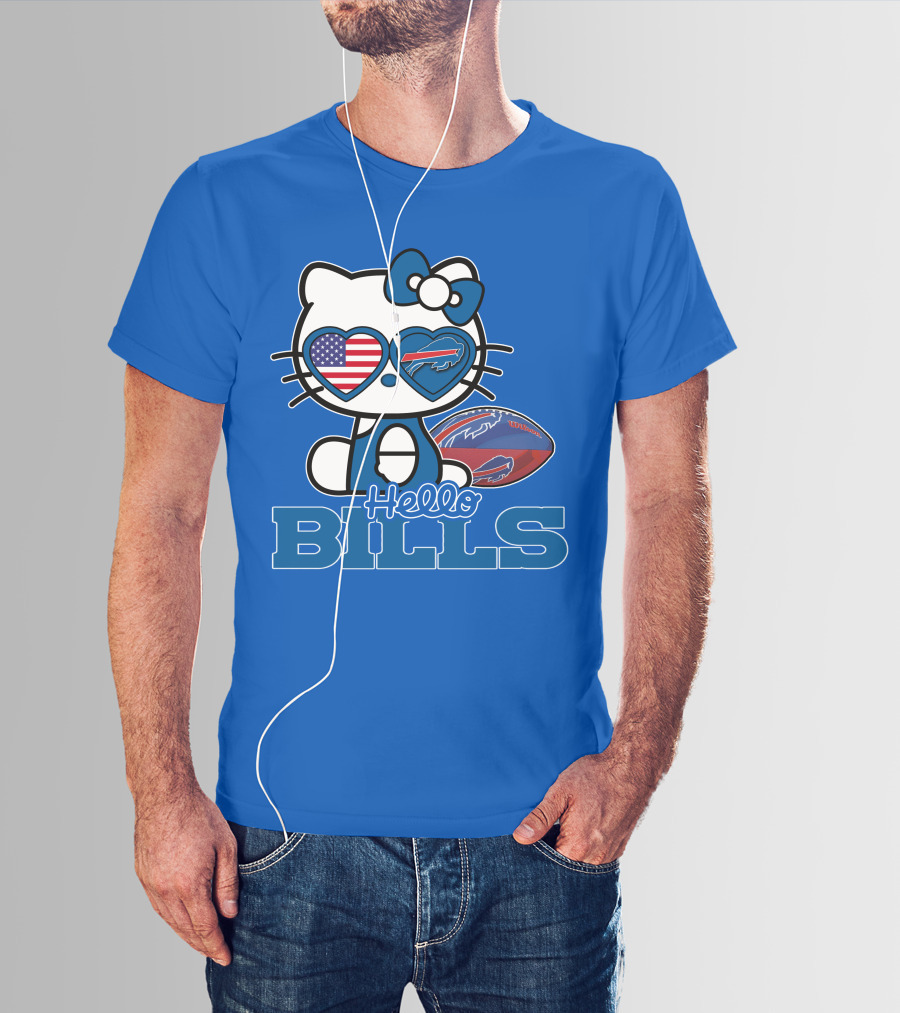 Hello Bills Buffalo American Football Kitty T-Shirt