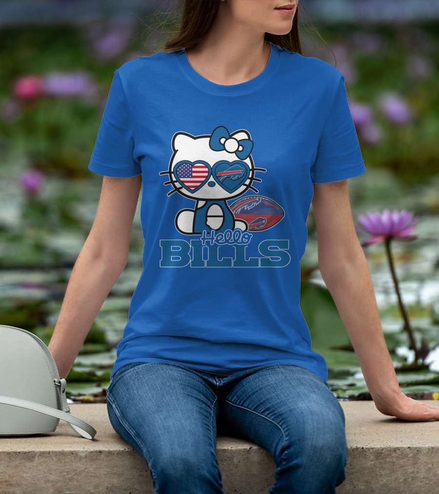 Hello Bills Buffalo American Football Kitty T-Shirt