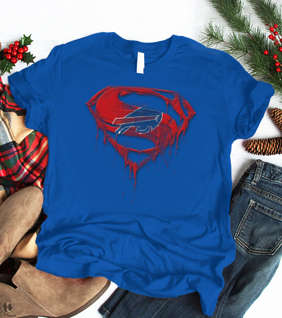 Buffalo Bills Superman Logo Fusion T-Shirt