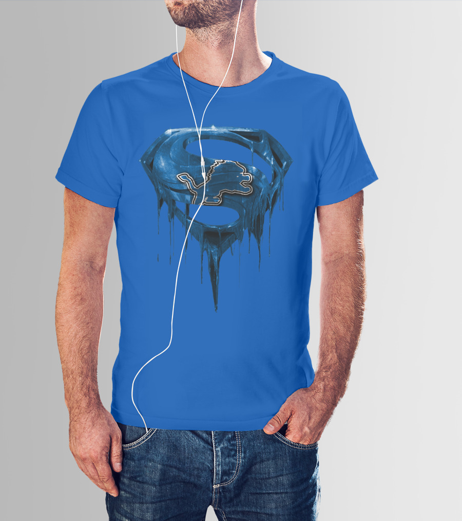 Detroit Lions Superman Symbol Spm T-Shirt