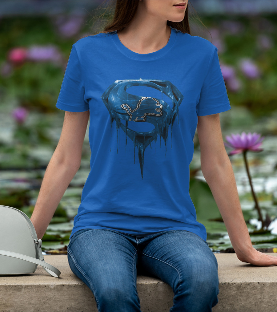 Detroit Lions Superman Symbol Spm T-Shirt