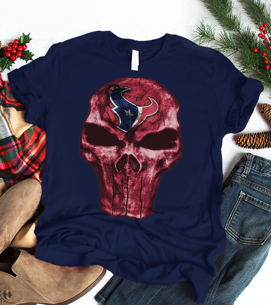 Houston Texans Skull Emblem T-Shirt