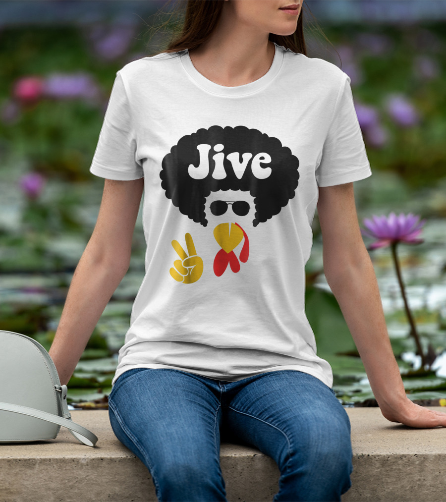 Jive Turkey Face Peace Sign T-Shirt