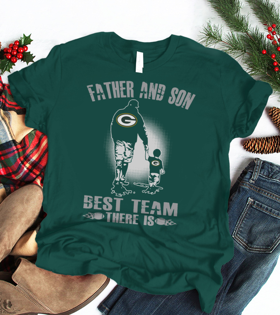 Father And Son Green Bay Packers Best Team There Is T-Shirt