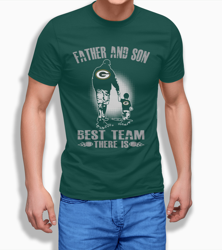 Father And Son Green Bay Packers Best Team There Is T-Shirt