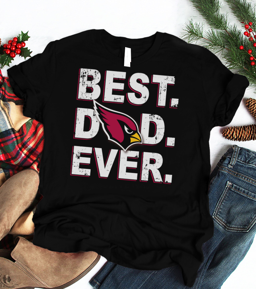 Best Dad Ever Cardinals T-Shirt