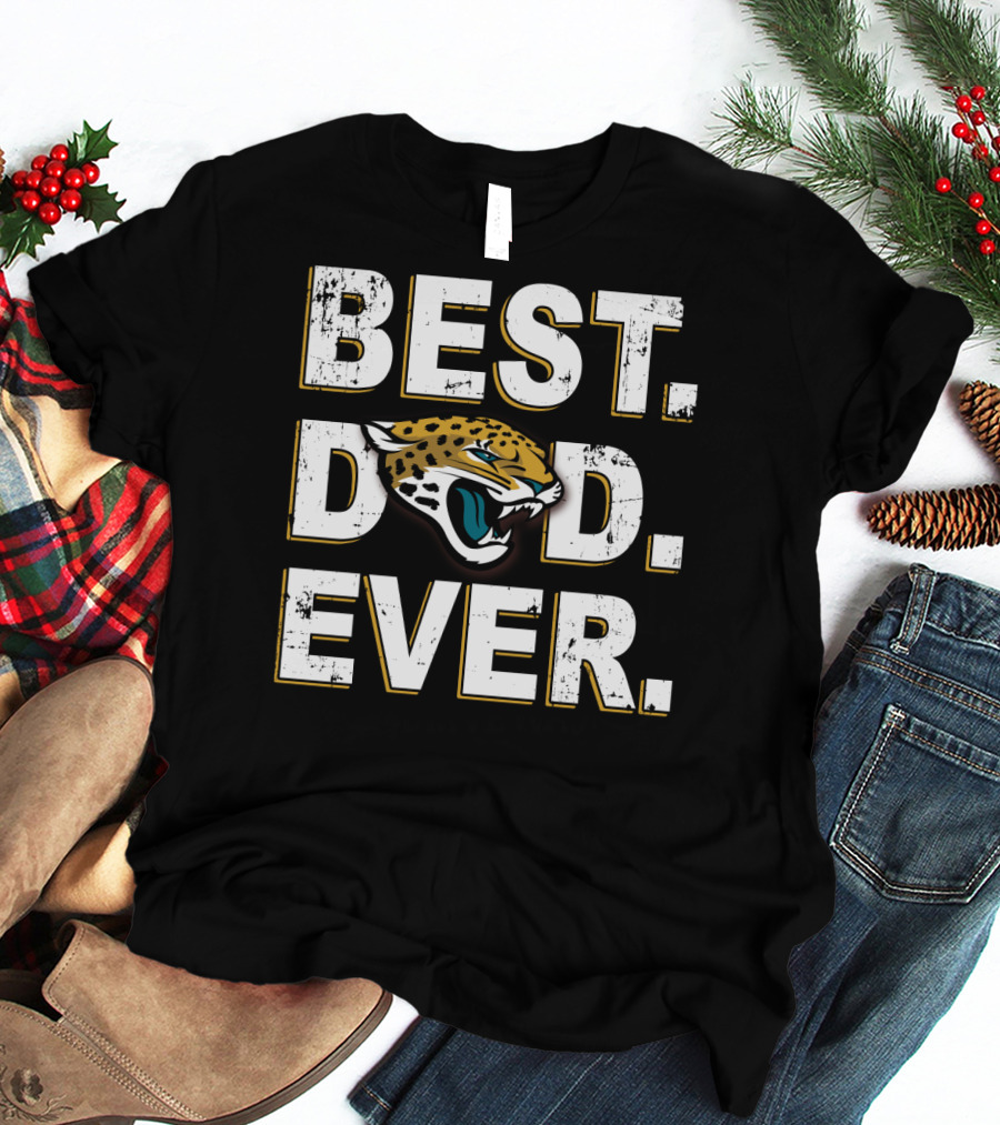 BEST DAD EVER Jaguars Team Logo Edition T-Shirt
