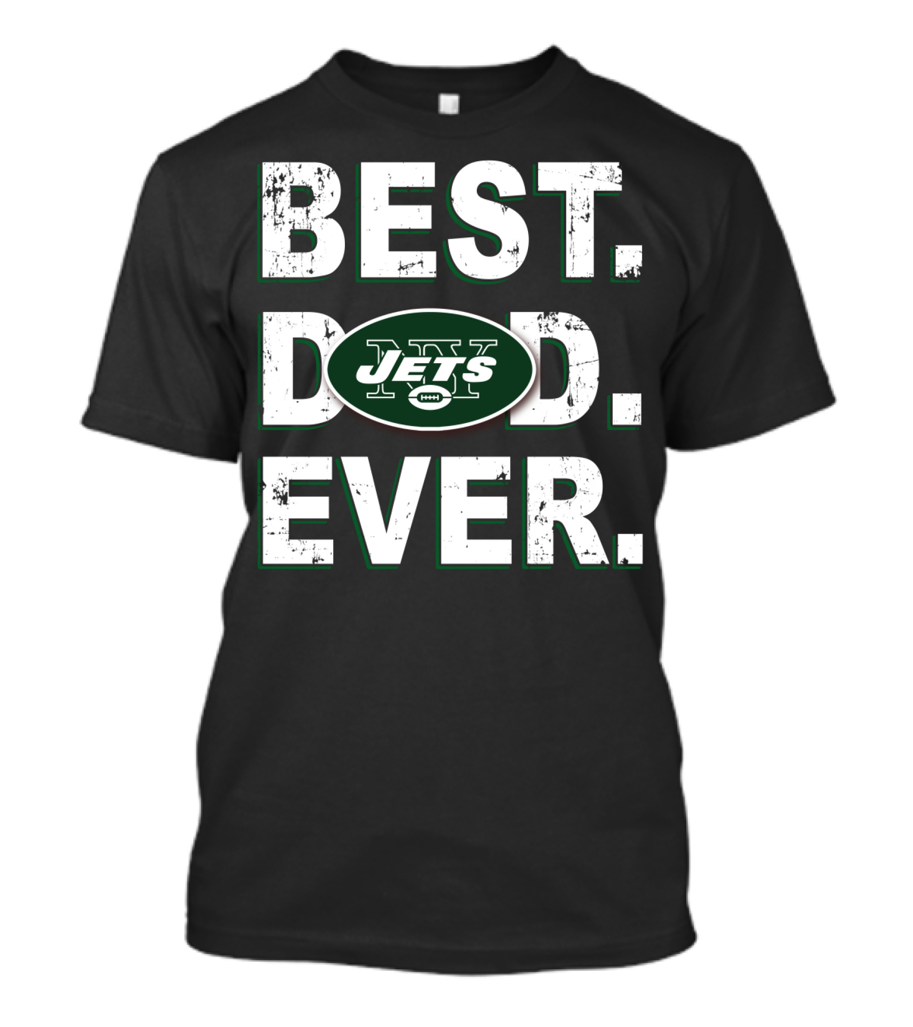 Best Dad Ever Jets Football Fan Gift T-Shirt