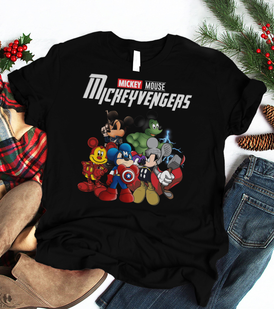 Mickey Mouse Mickeyvengers Marvel Avengers Endgame Disney Crossover T-Shirt